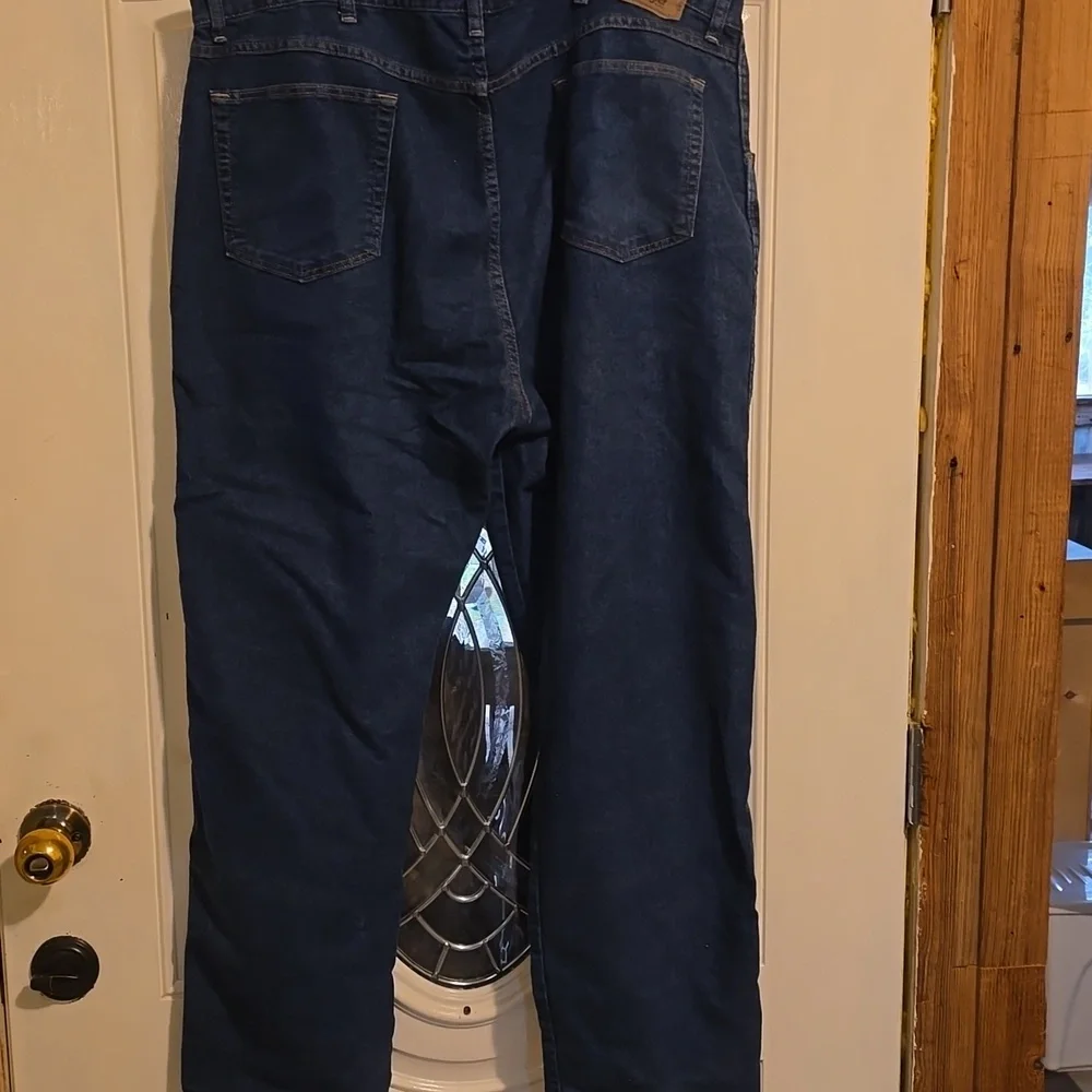 Wrangler Mens Authentic Blue Denim Jeans Regular Fit Size 44x30